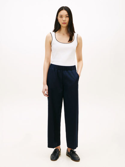 Tommy Hilfiger Pull-On Wide-Leg Ankle Pant