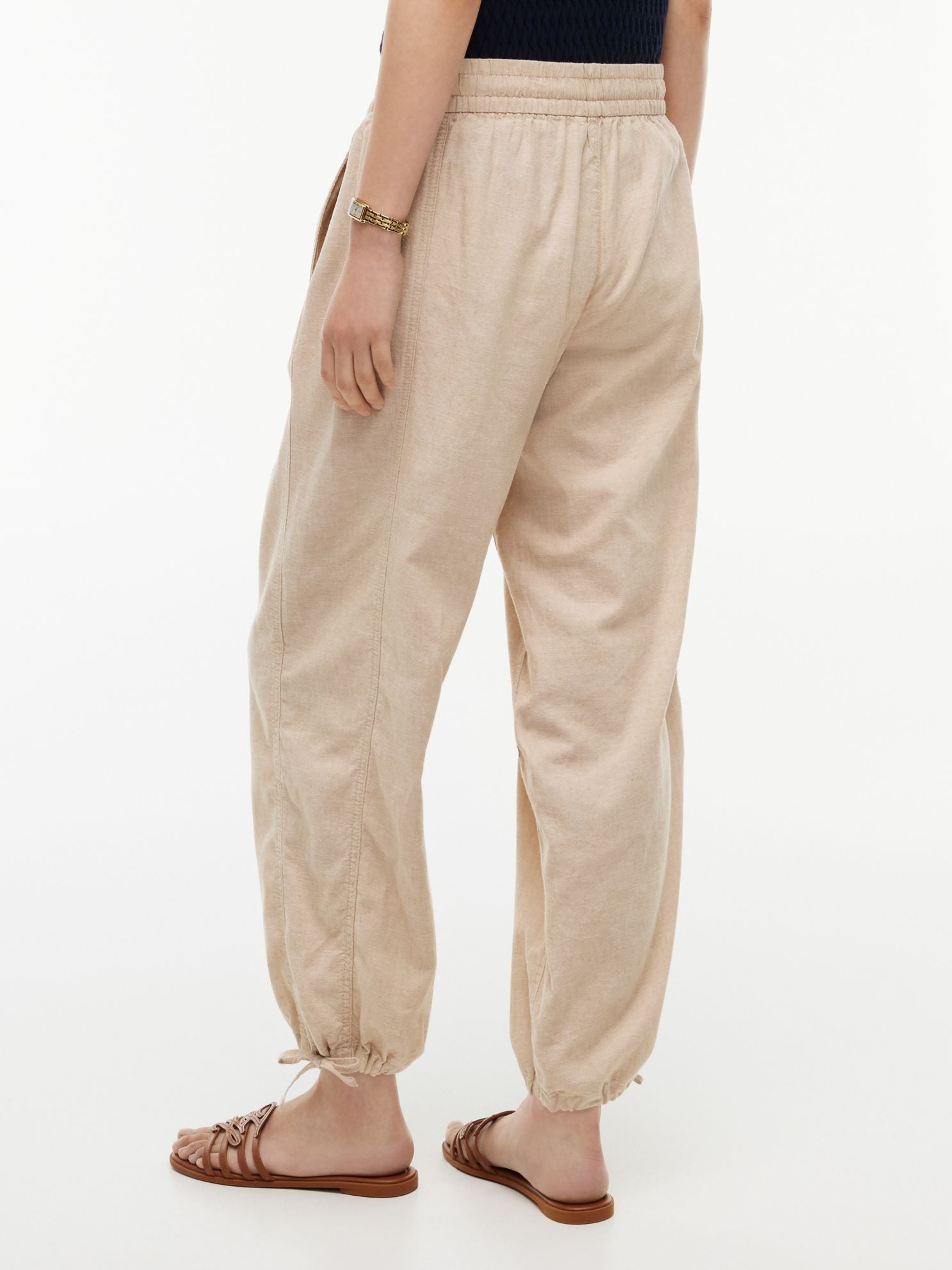 Tommy Hilfiger Linen-Cotton Blend Pull-On Pant