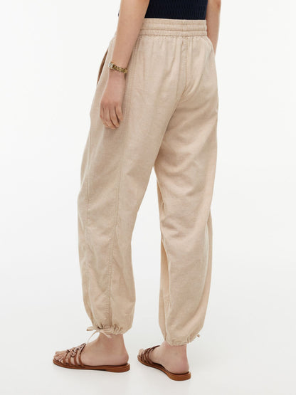 Tommy Hilfiger Linen-Cotton Blend Pull-On Pant