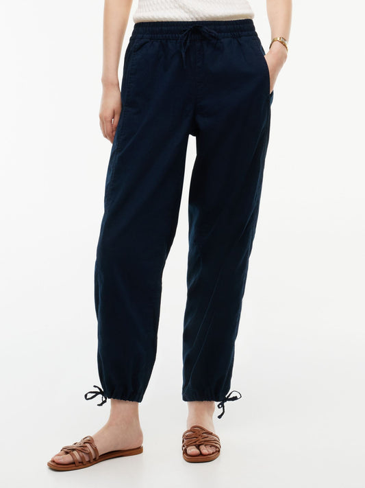Tommy Hilfiger Linen-Cotton Blend Pull-On Pant