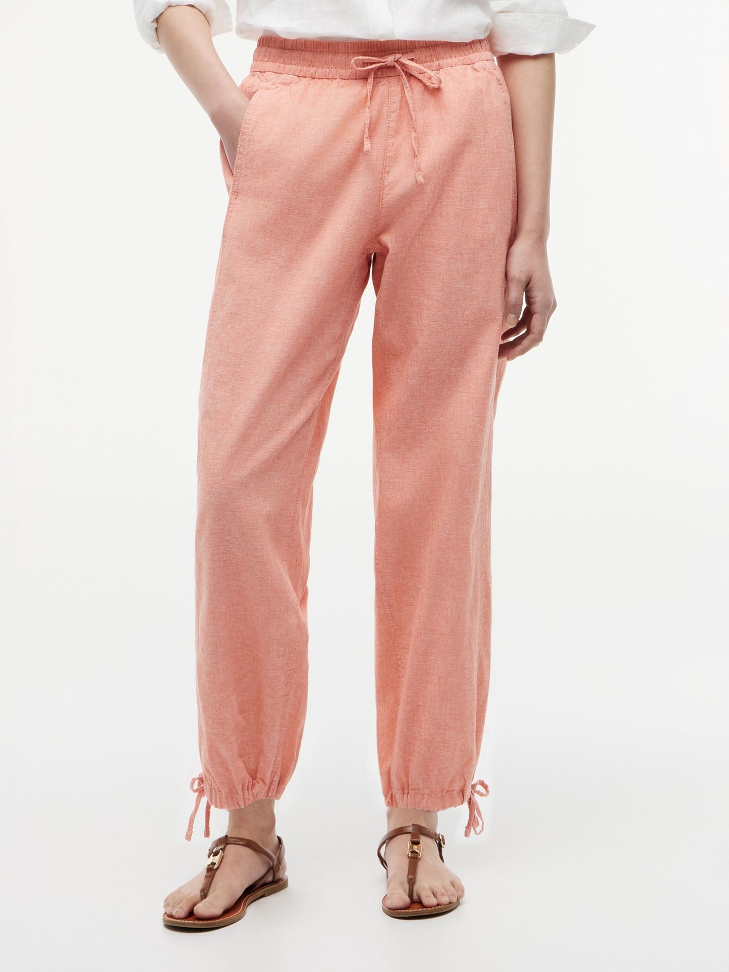 Tommy Hilfiger Linen-Cotton Blend Pull-On Pant