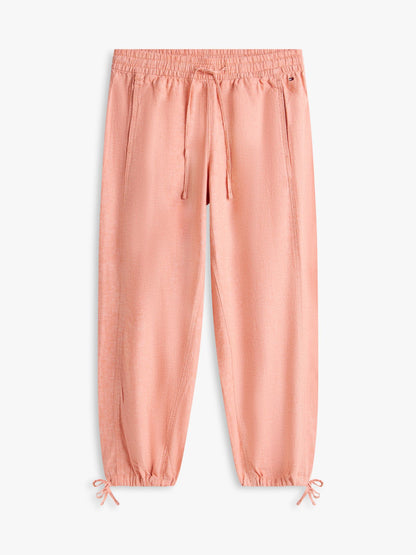 Tommy Hilfiger Linen-Cotton Blend Pull-On Pant