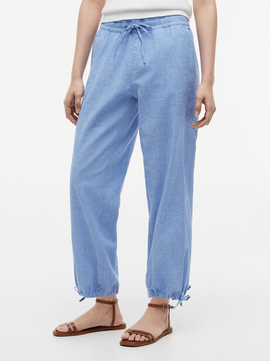 Tommy Hilfiger Linen-Cotton Blend Pull-On Pant
