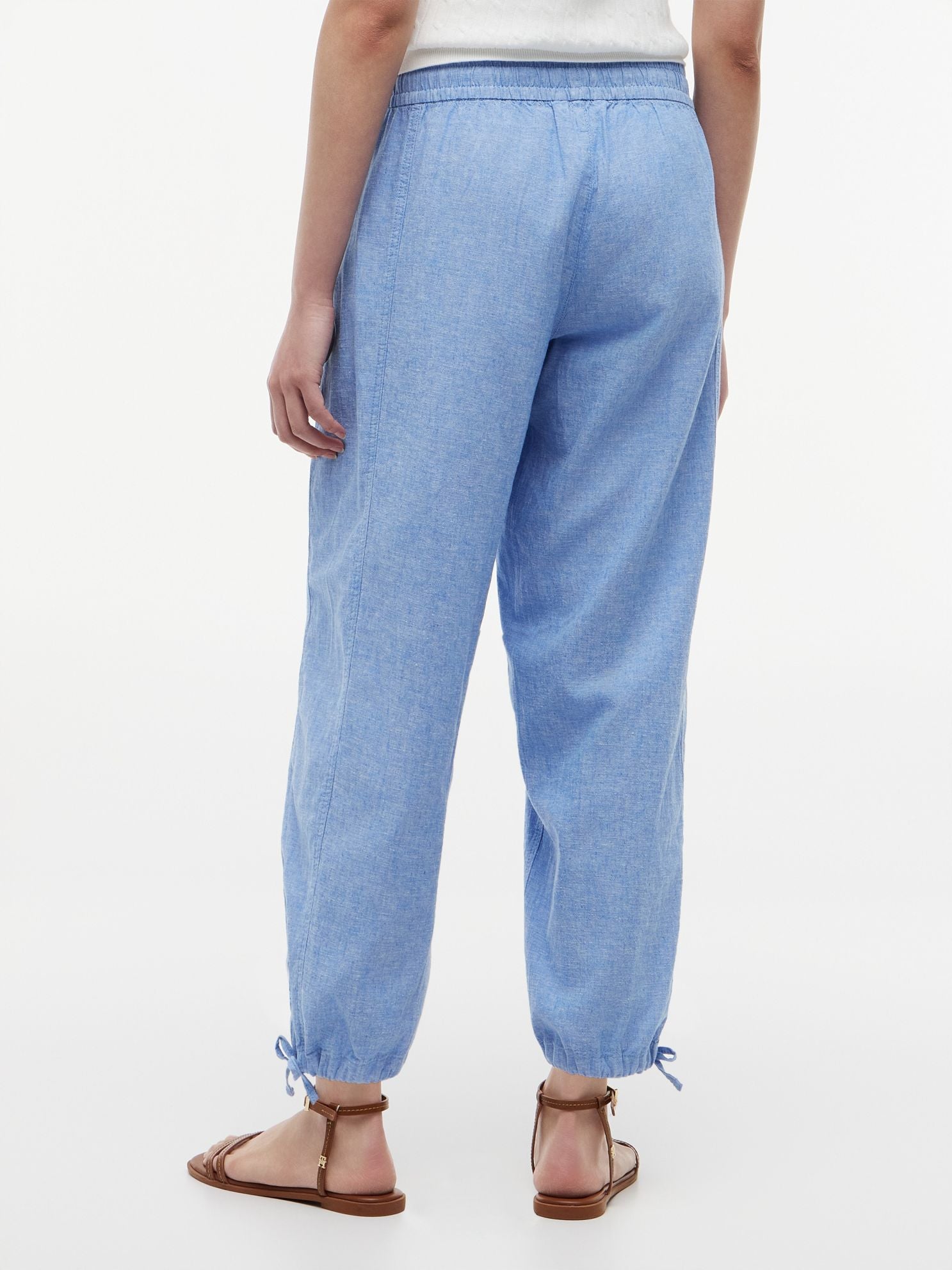 Tommy Hilfiger Linen-Cotton Blend Pull-On Pant