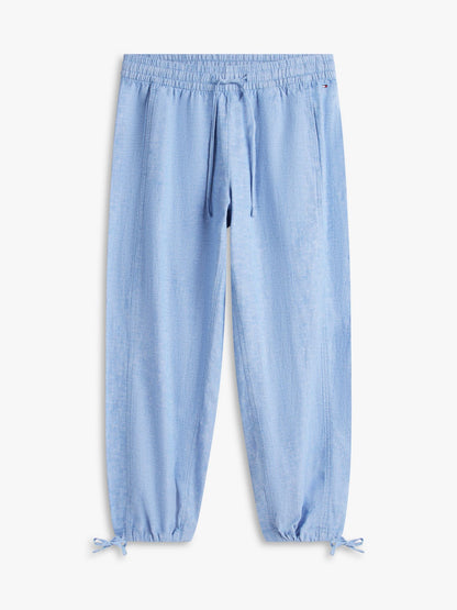 Tommy Hilfiger Linen-Cotton Blend Pull-On Pant