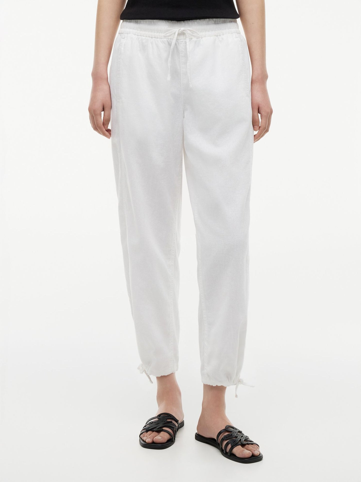 Tommy Hilfiger Linen-Cotton Blend Pull-On Pant