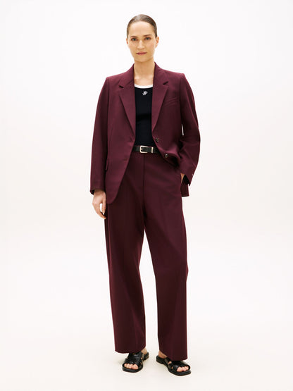 Tommy Hilfiger Wool-Blend Loose Straight Pant