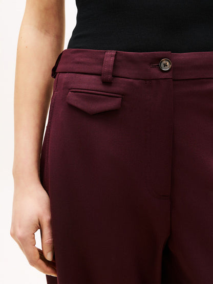 Tommy Hilfiger Wool-Blend Loose Straight Pant