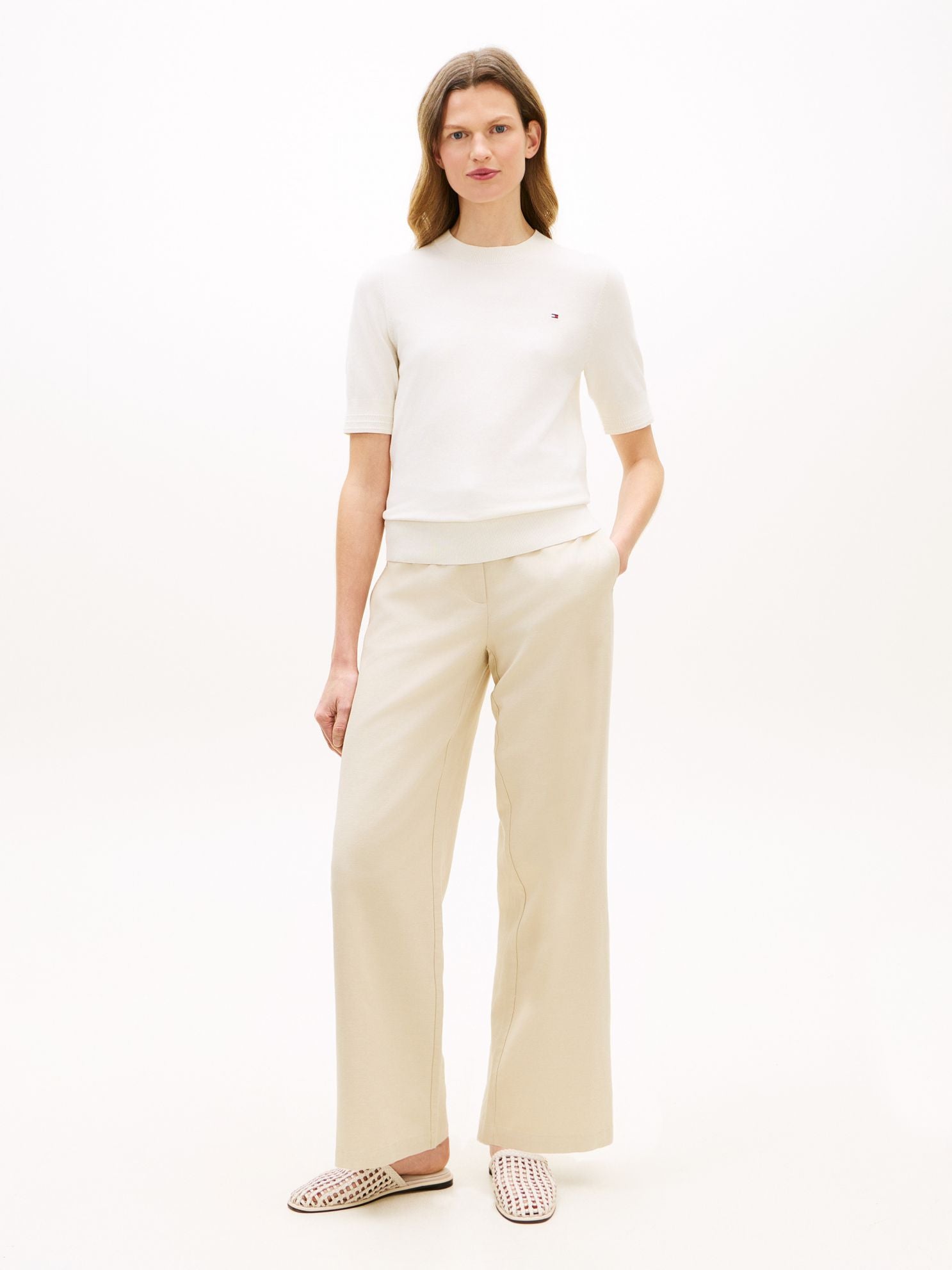 Tommy Hilfiger Lightweight Twill Straight Leg Pant
