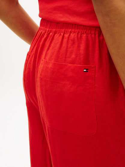 Tommy Hilfiger Relaxed Linen Pull-On Pant