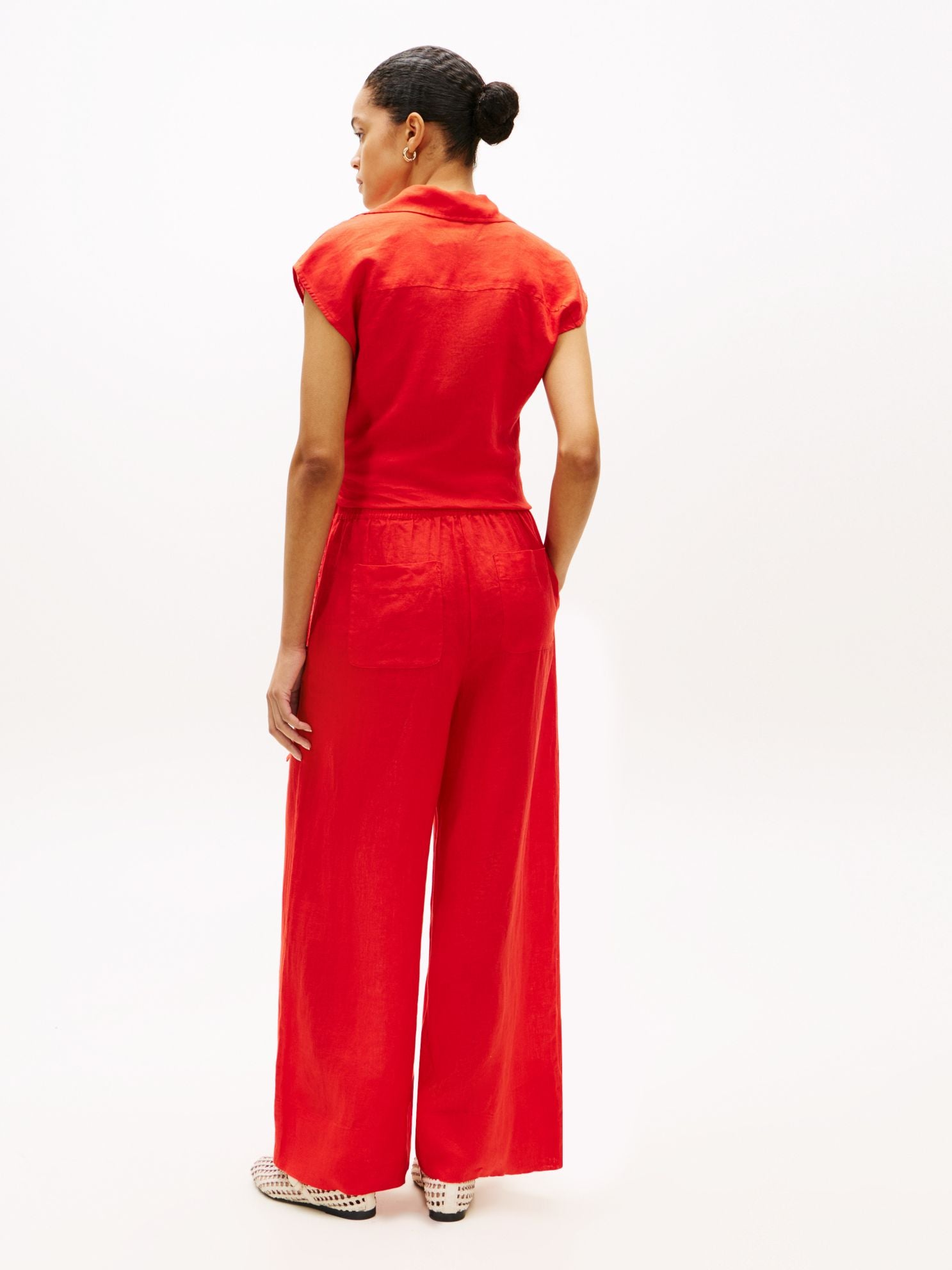 Tommy Hilfiger Relaxed Linen Pull-On Pant