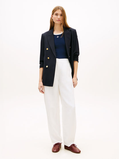 Tommy Hilfiger Tailored Linen-Blend Barrel Pant