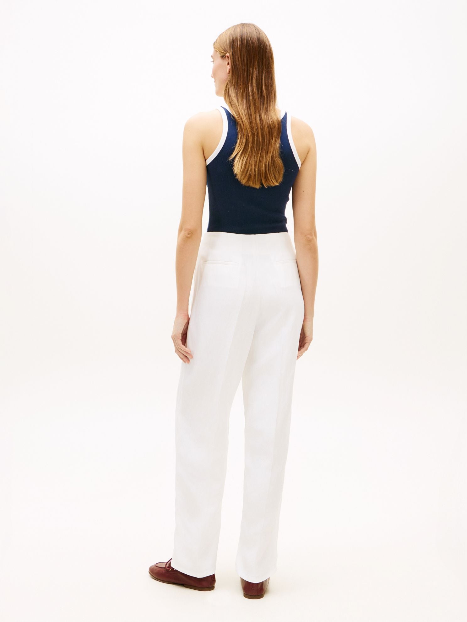 Tommy Hilfiger Tailored Linen-Blend Barrel Pant