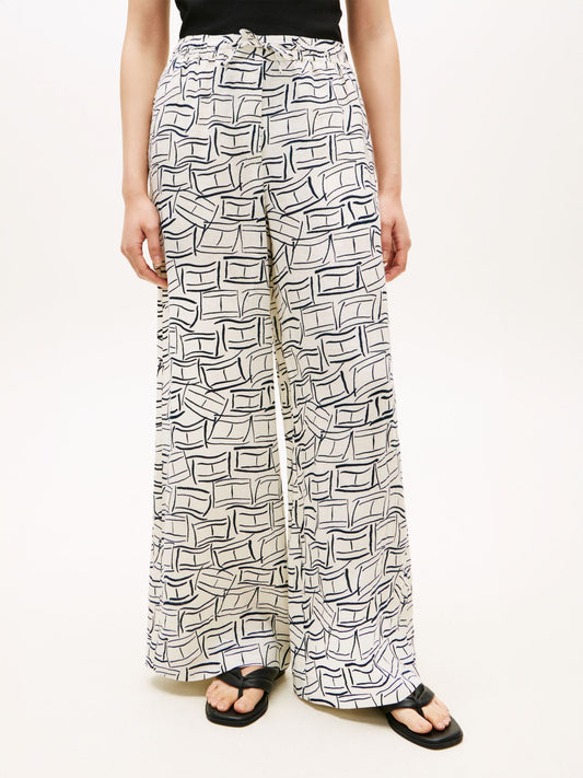 Tommy Hilfiger Relaxed Linen Pull-On Pant