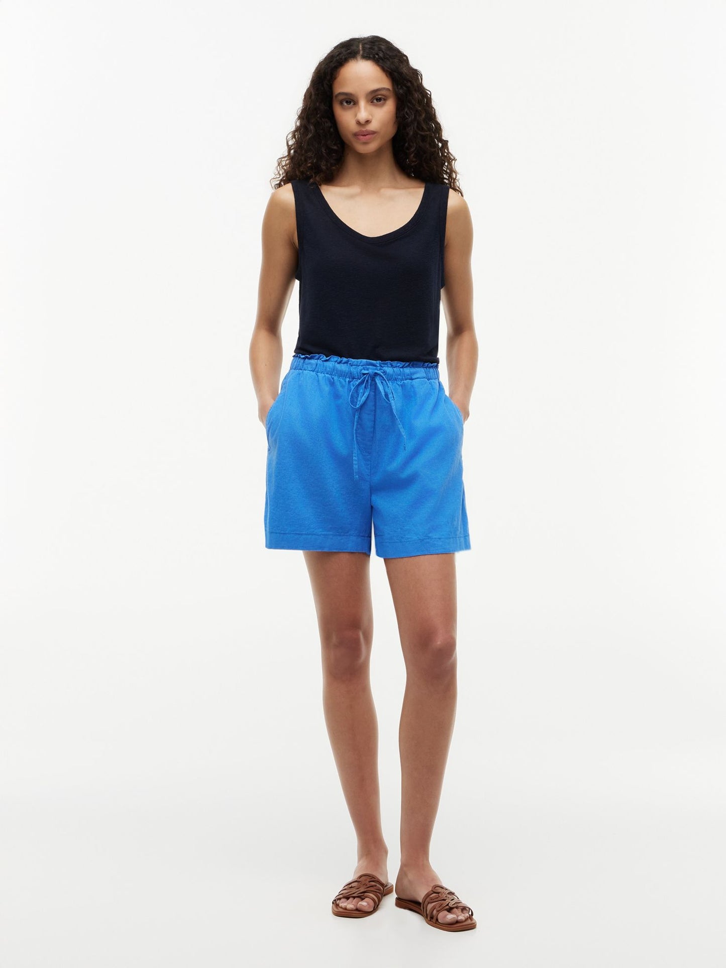 Tommy Hilfiger Linen-Cotton Blend Pull-On Short