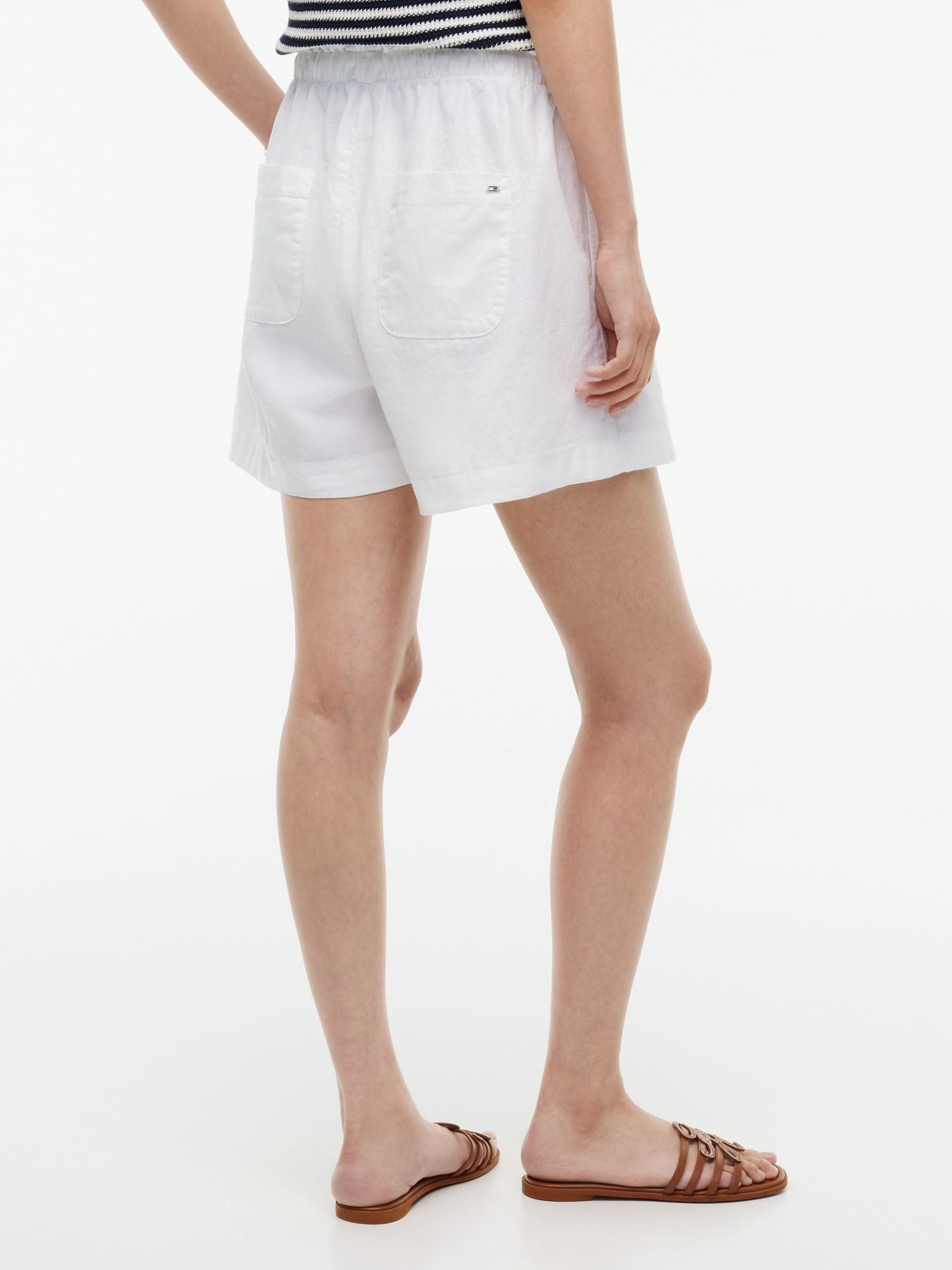 Tommy Hilfiger Linen-Cotton Blend Pull-On Short