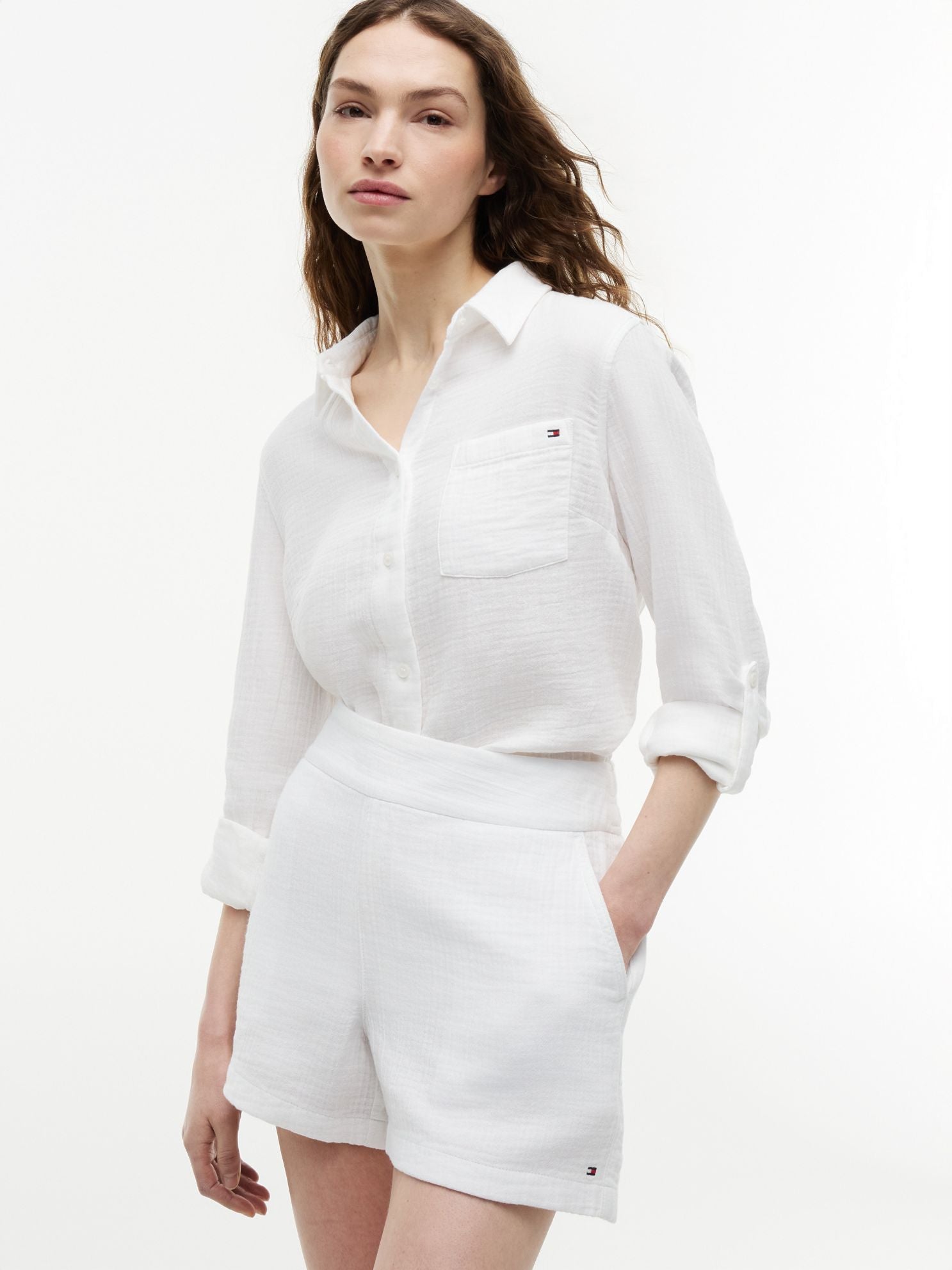 Tommy Hilfiger Crinkle Gauze Pull-On Short