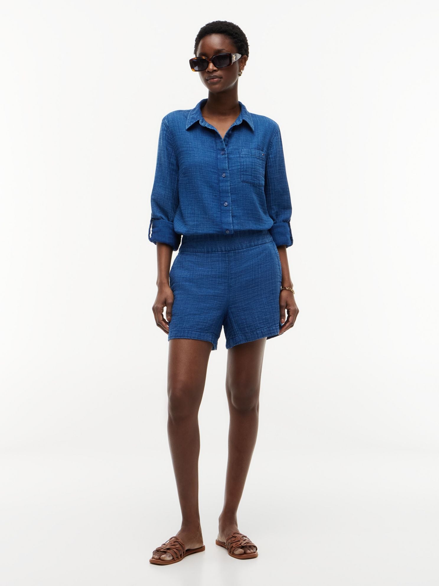 Tommy Hilfiger Crinkle Gauze Pull-On Short