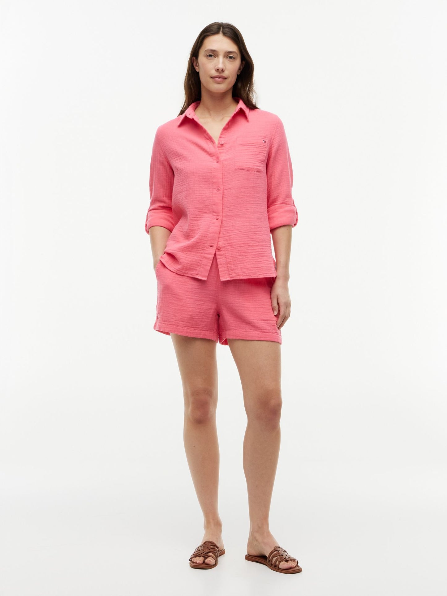 Tommy Hilfiger Crinkle Gauze Pull-On Short