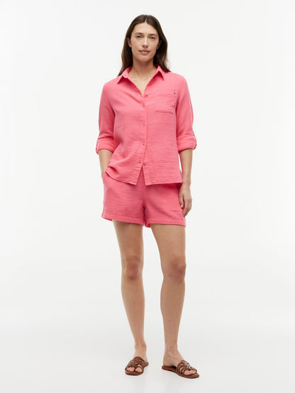 Tommy Hilfiger Crinkle Gauze Pull-On Short