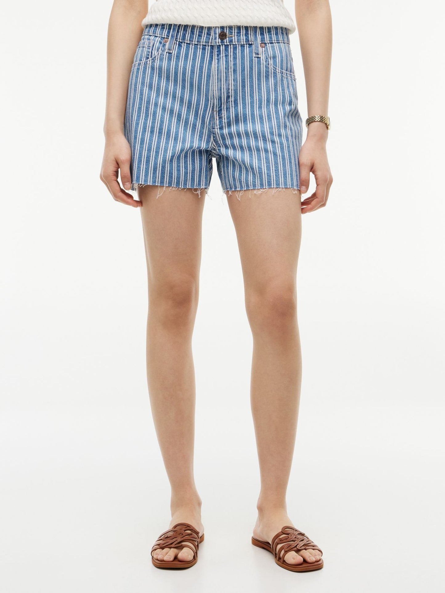 Tommy Hilfiger Railroad Stripe Denim Short