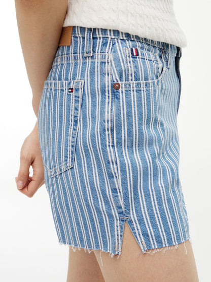 Tommy Hilfiger Railroad Stripe Denim Short