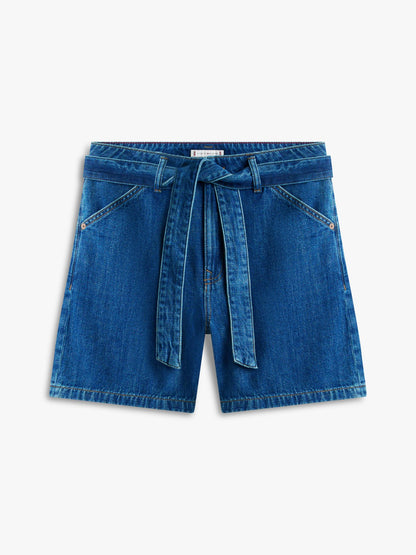 Tommy Hilfiger Belted High-Rise Denim Short