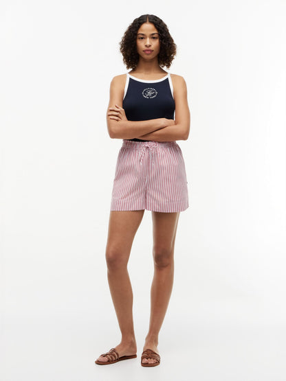 Tommy Hilfiger Striped Poplin Pull-On Short
