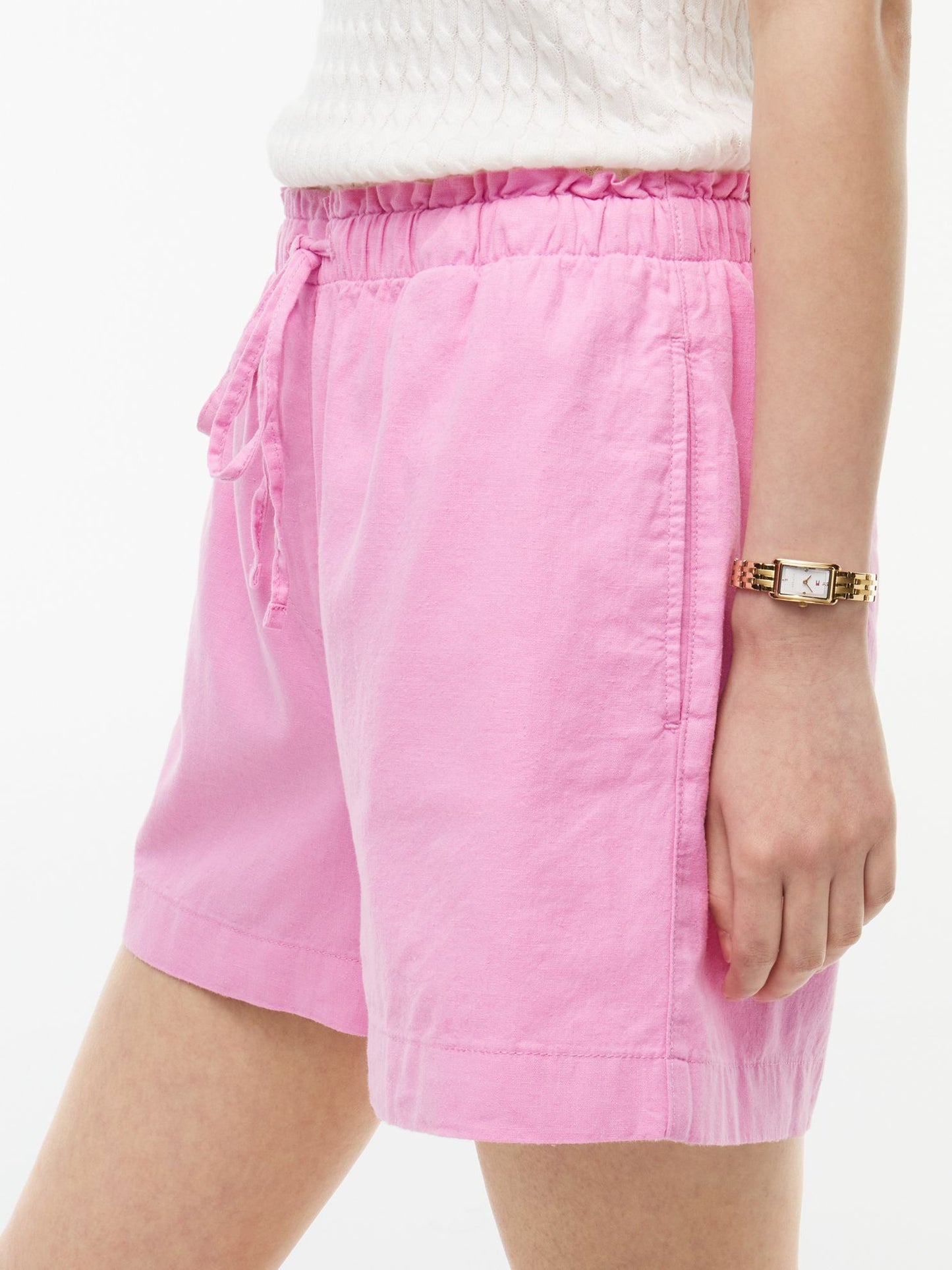 Tommy Hilfiger Linen-Cotton Blend Pull-On Short