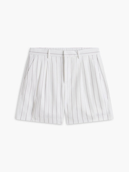 Tommy Hilfiger Pinstriped Pleated 5" Short