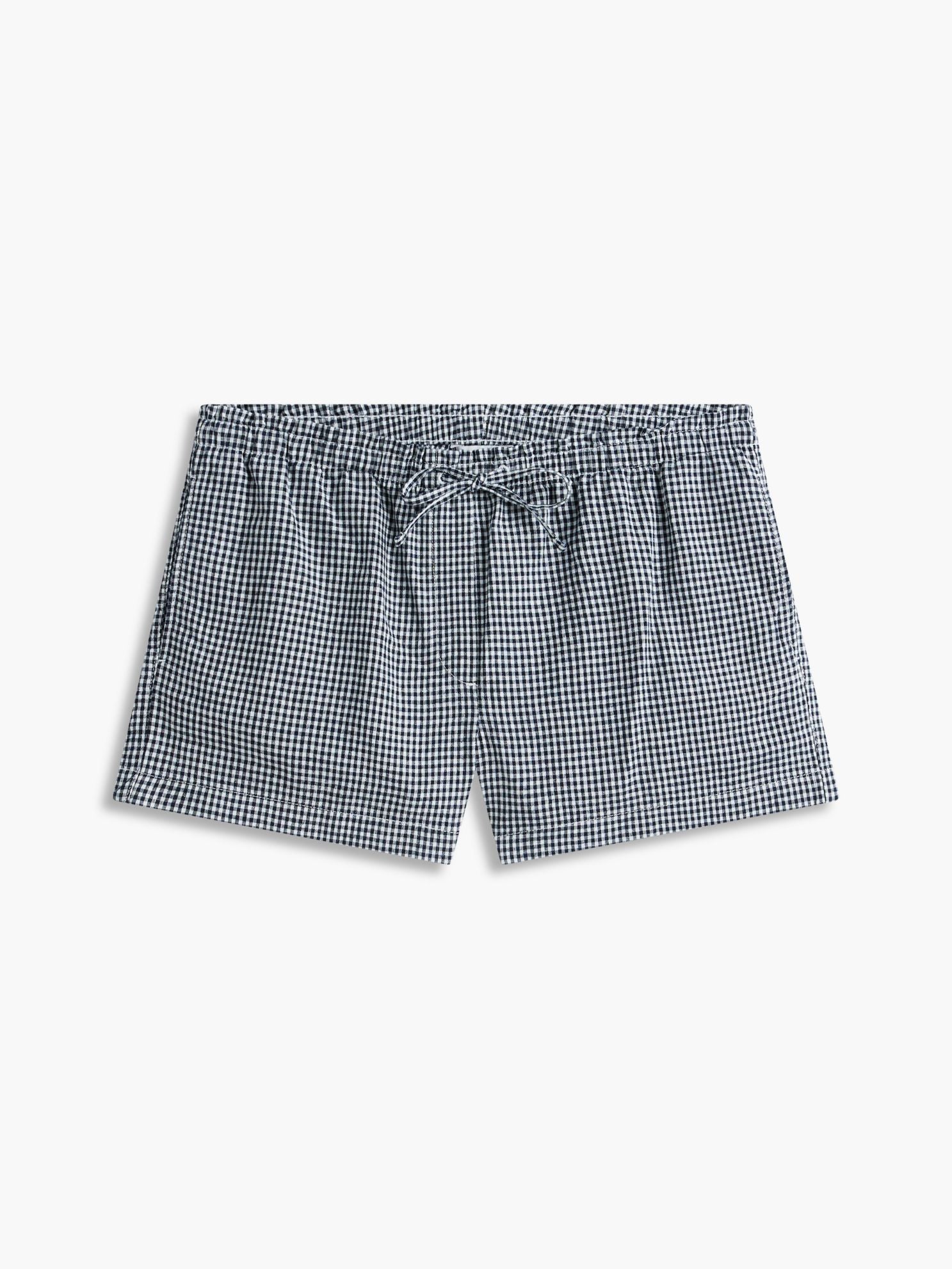 Tommy Hilfiger Gingham Linen-Blend Pull-On Short