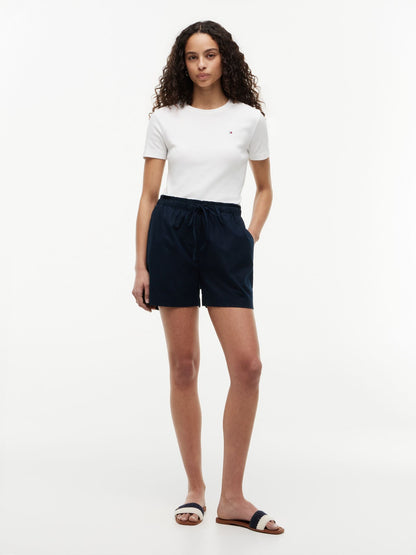 Tommy Hilfiger Linen-Cotton Blend Pull-On Short