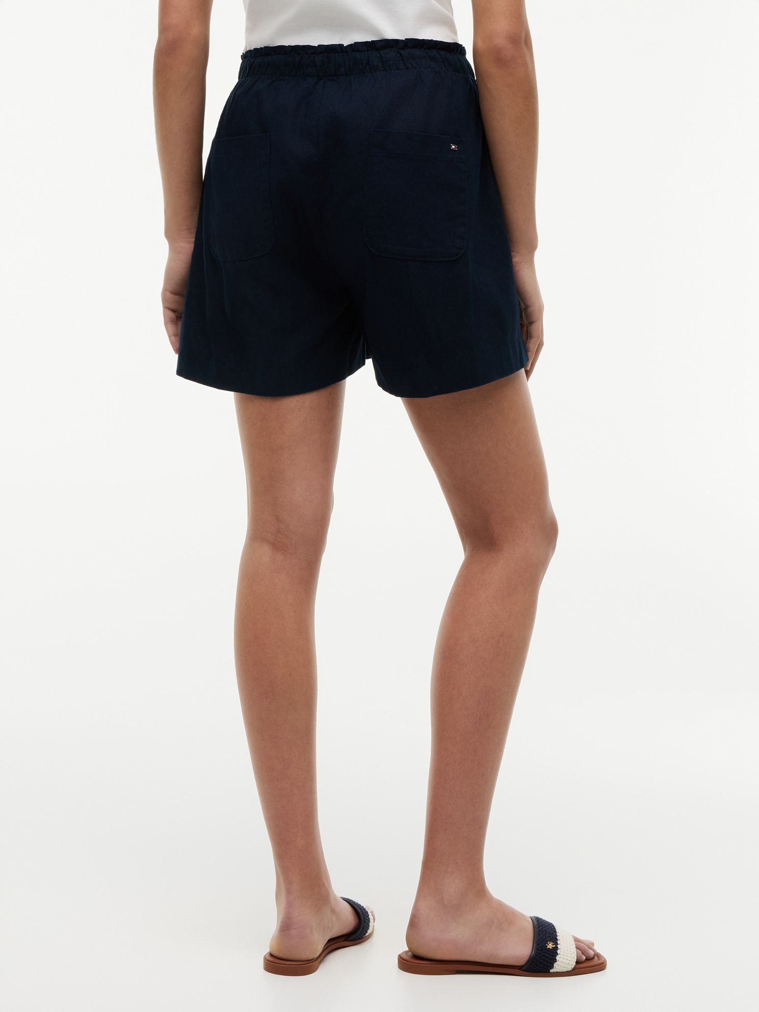 Tommy Hilfiger Linen-Cotton Blend Pull-On Short