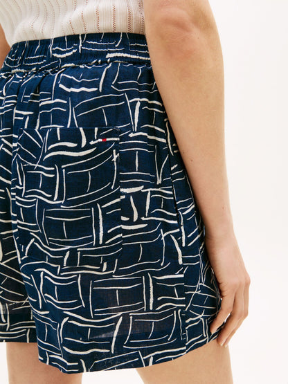 Tommy Hilfiger Linen Pull-On Short