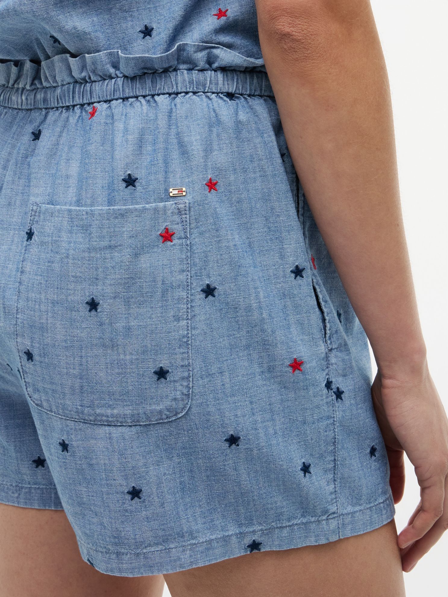 Tommy Hilfiger Allover Star Chambray Pull-On Short