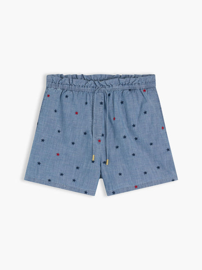 Tommy Hilfiger Allover Star Chambray Pull-On Short