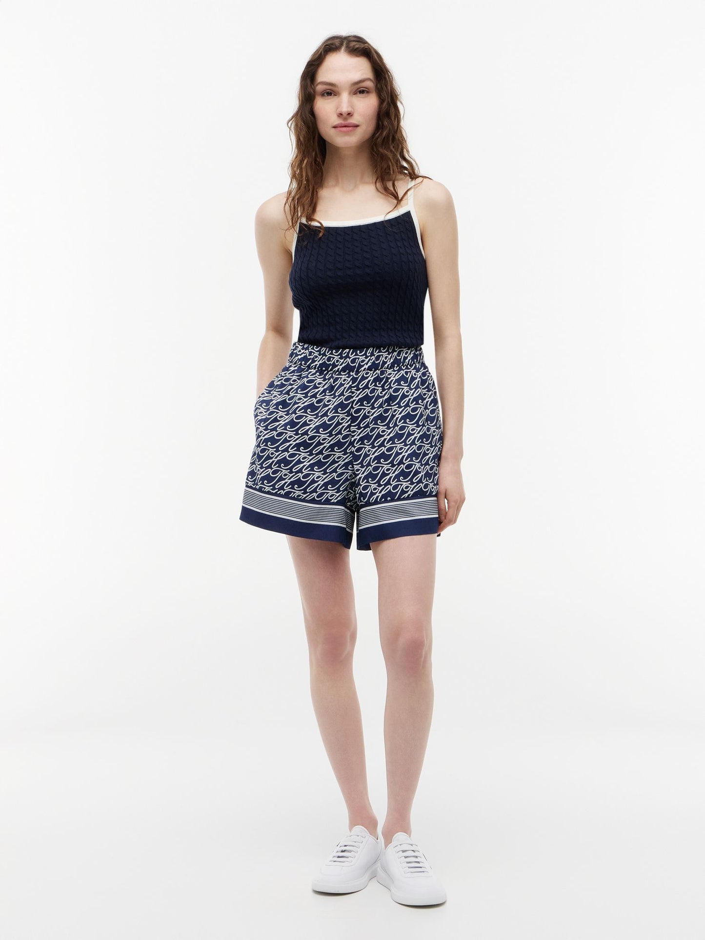 Tommy Hilfiger Allover Script Monogram Voile Short