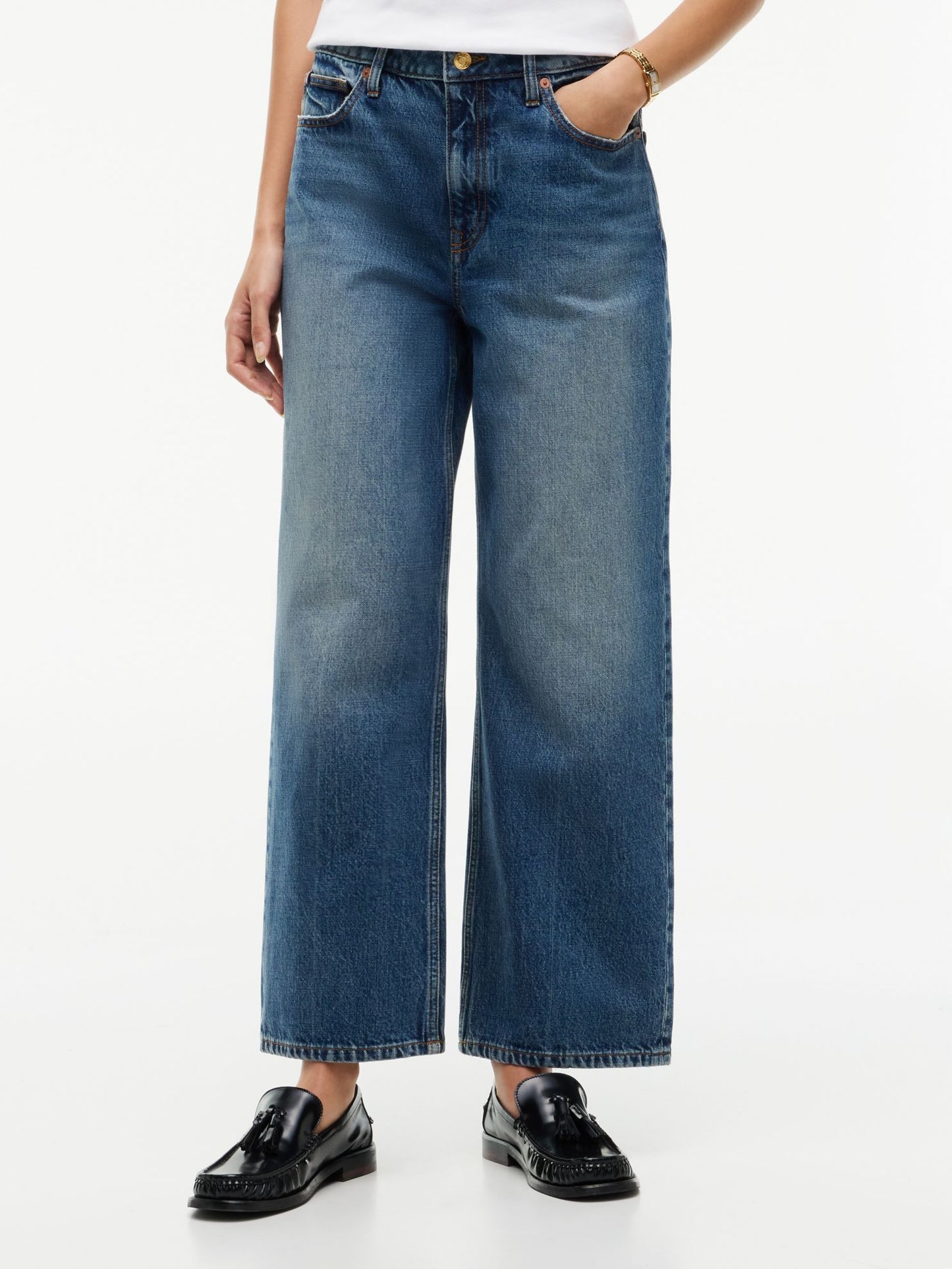 Tommy Hilfiger High-Rise Modern Wide Leg Jean