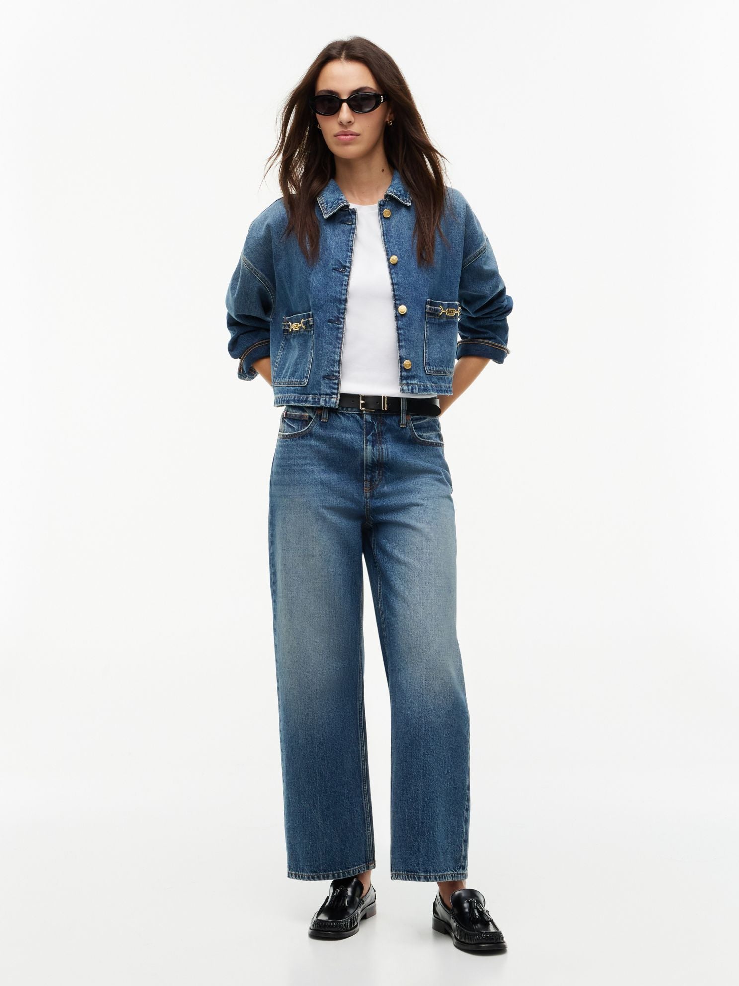 Tommy Hilfiger High-Rise Modern Wide Leg Jean