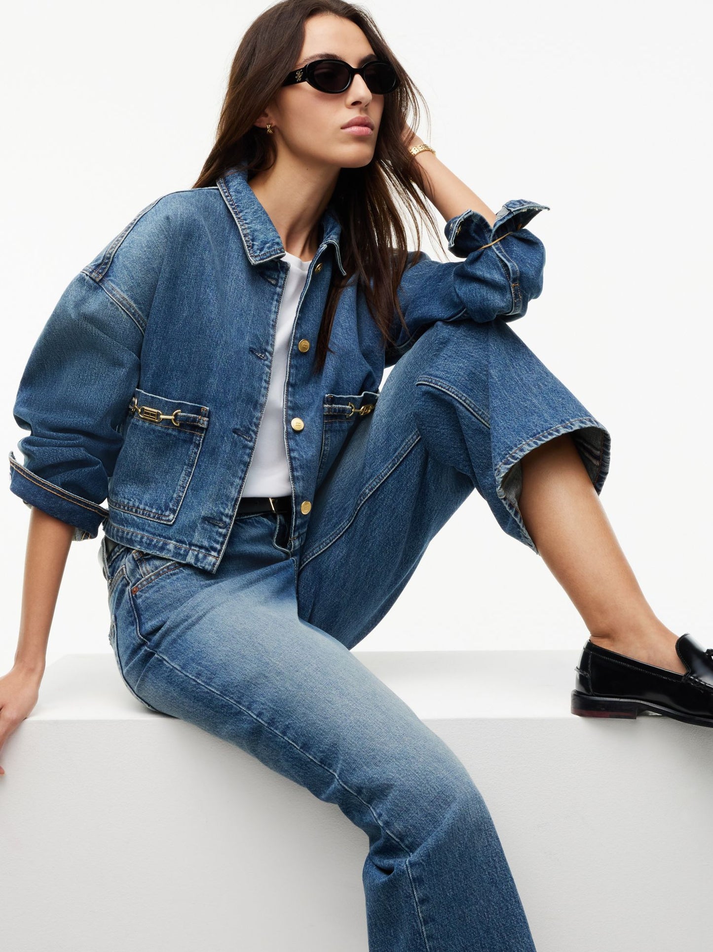 Tommy Hilfiger High-Rise Modern Wide Leg Jean