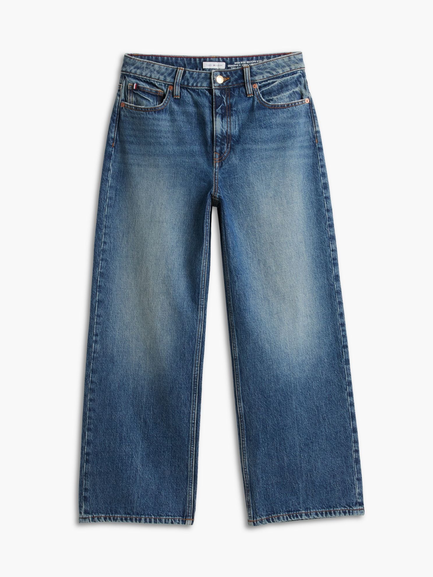 Tommy Hilfiger High-Rise Modern Wide Leg Jean
