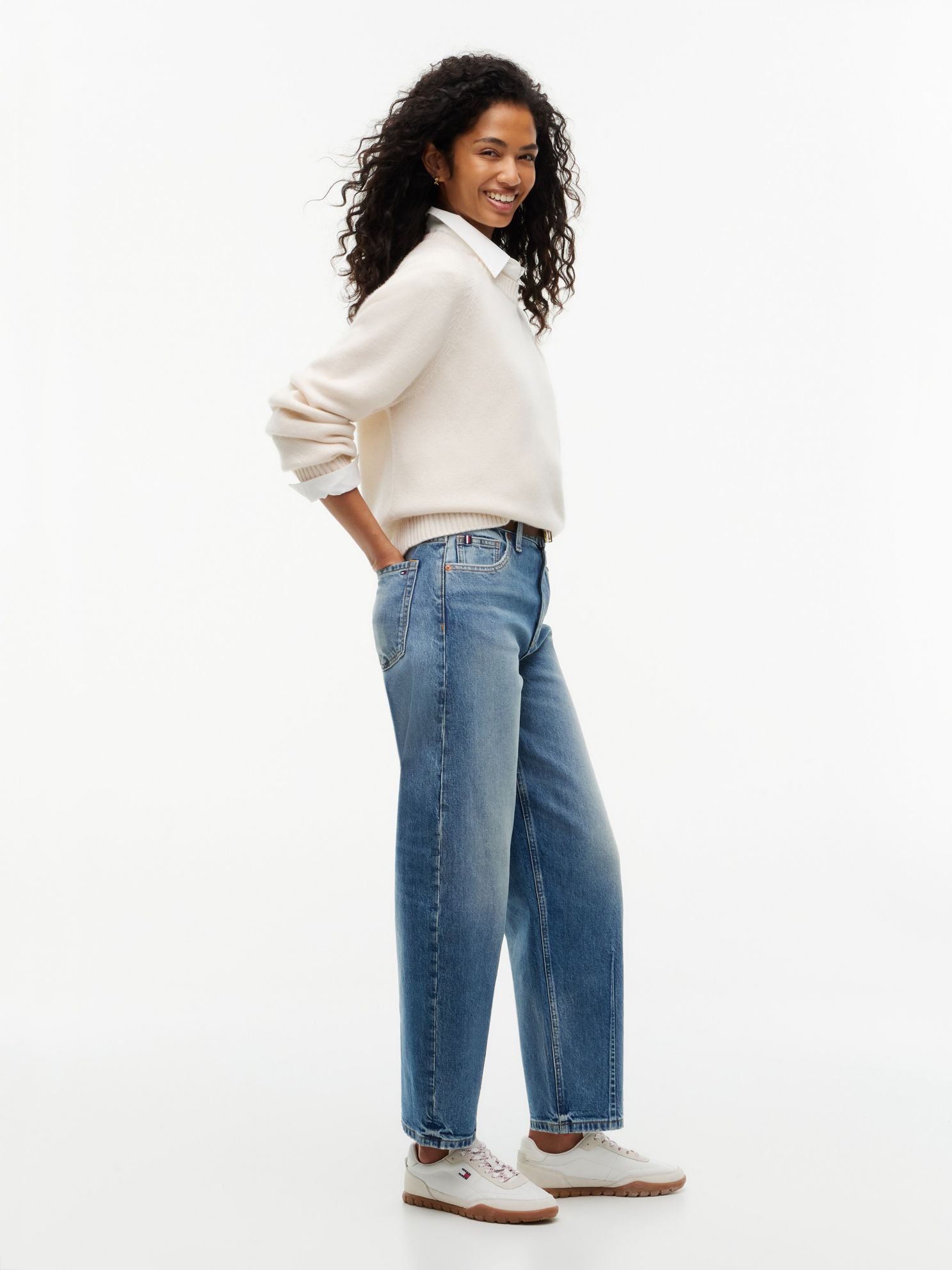 Tommy Hilfiger Stretch High-Rise Barrel Jean