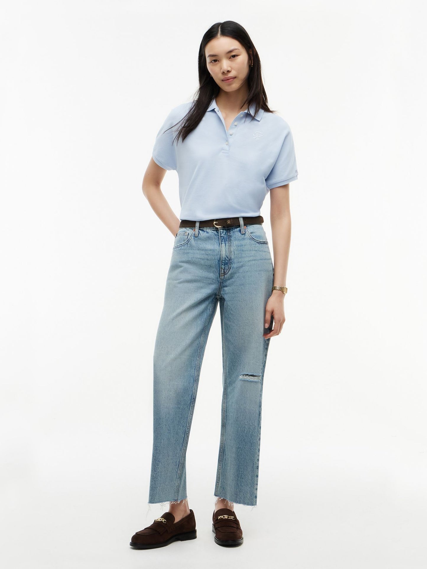 Tommy Hilfiger High-Rise Modern Wide Leg Jean
