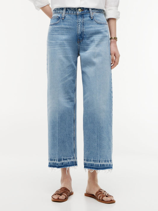 Tommy Hilfiger High-Rise Cropped Wide Leg Jean