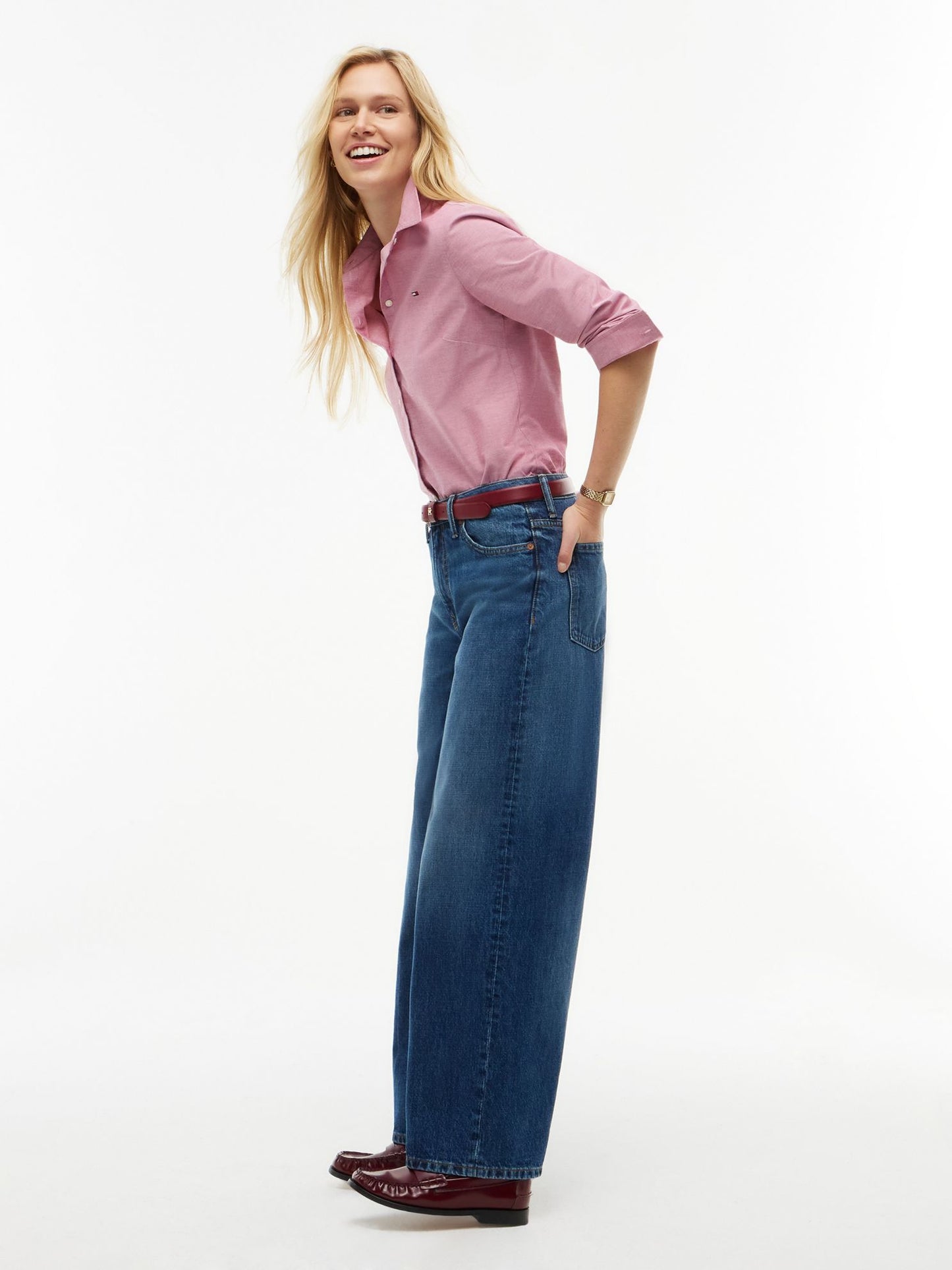 Tommy Hilfiger High-Rise Wide Leg Jean
