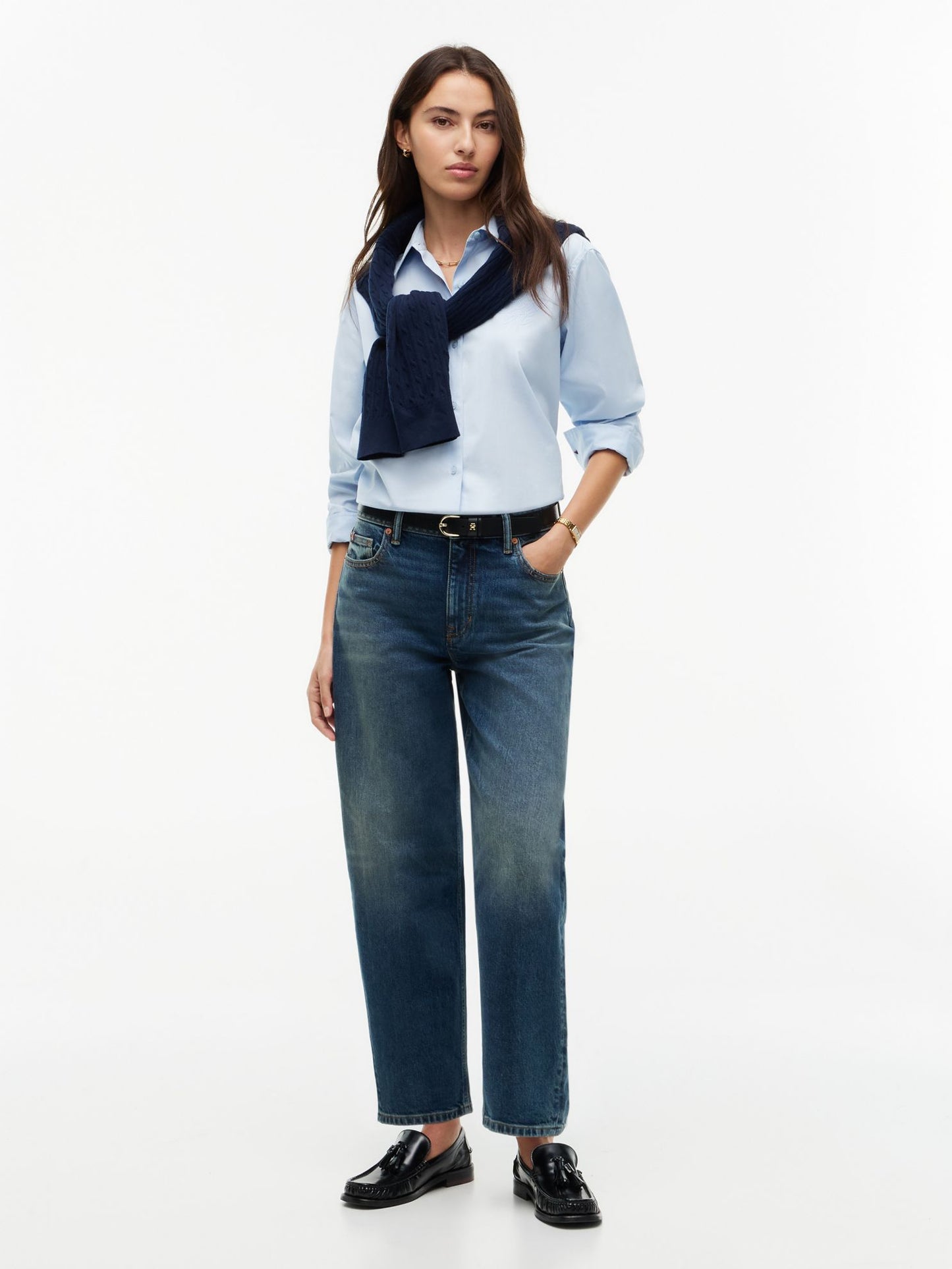 Tommy Hilfiger Stretch High-Rise Barrel Jean