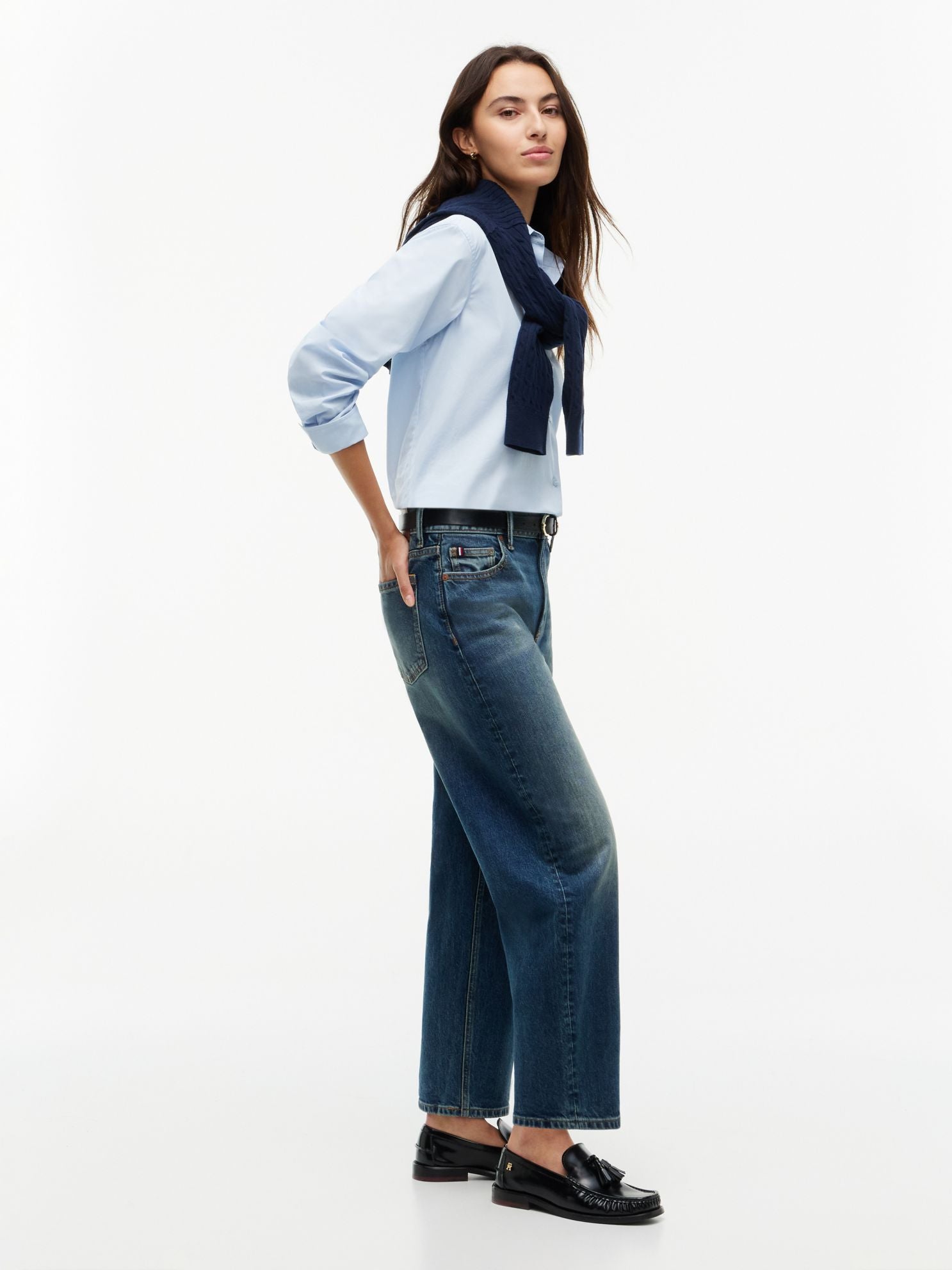 Tommy Hilfiger Stretch High-Rise Barrel Jean