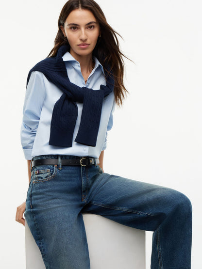 Tommy Hilfiger Stretch High-Rise Barrel Jean