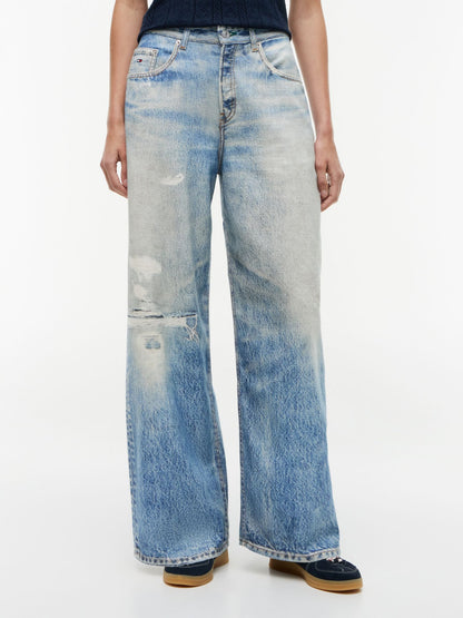 Tommy Hilfiger Tommy Jeans Distressed Wide Leg Jean
