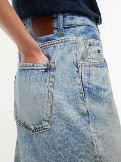 Tommy Hilfiger Tommy Jeans Distressed Wide Leg Jean